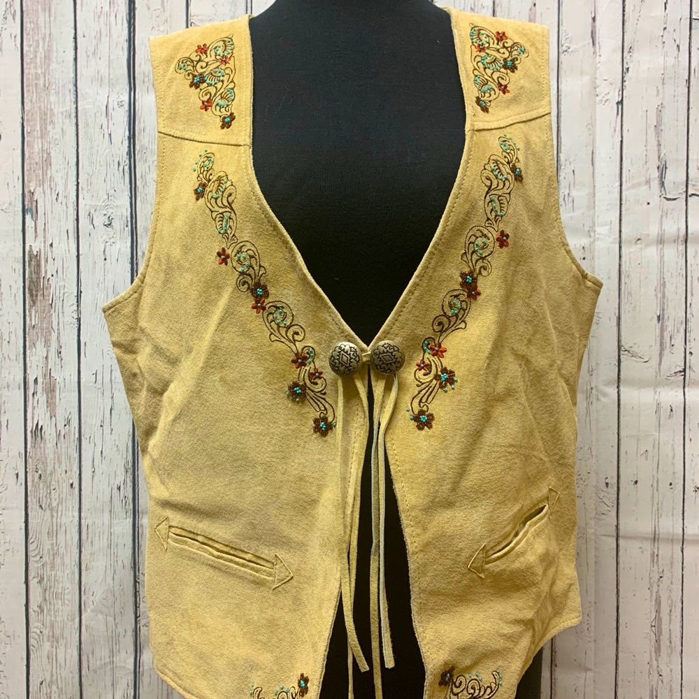 Pendleton Suede beaded vest